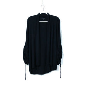 Express Women's Black Collared Cardigan Sweater.